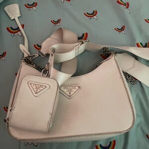 Prada White Women's Bag Re-edition 2005